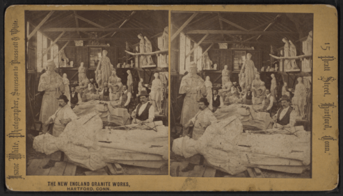 800px-The_New_England_Granite_Works,_Hartford,_Conn._(Stone_carvers_working_on_large_sculpture_of_a_soldier),_by_Isaac_White